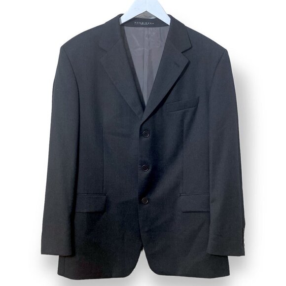 Hugo Boss Mens Blazer 40L Charcoal Light Wool Sport Jacket